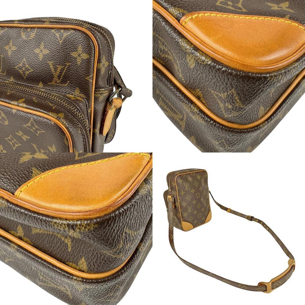 Louis Vuitton Crossbody Shoulder Bag Monogram Amazon Canvas Brown Gold - Picture 4 of 5